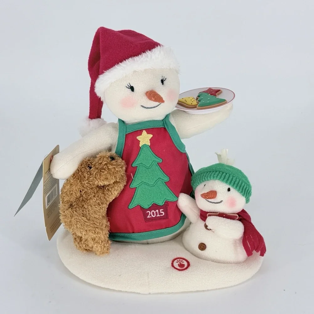 Hallmark Jingle Pals Time for Cookies 2015 Snowman Plush Animated Music‎ NWT
